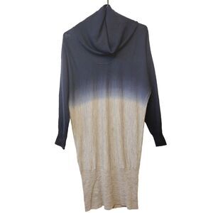 BCBG MAXAZARIA 100% Merino Wool Ombre Slimming Sz XS Tunic Sweater